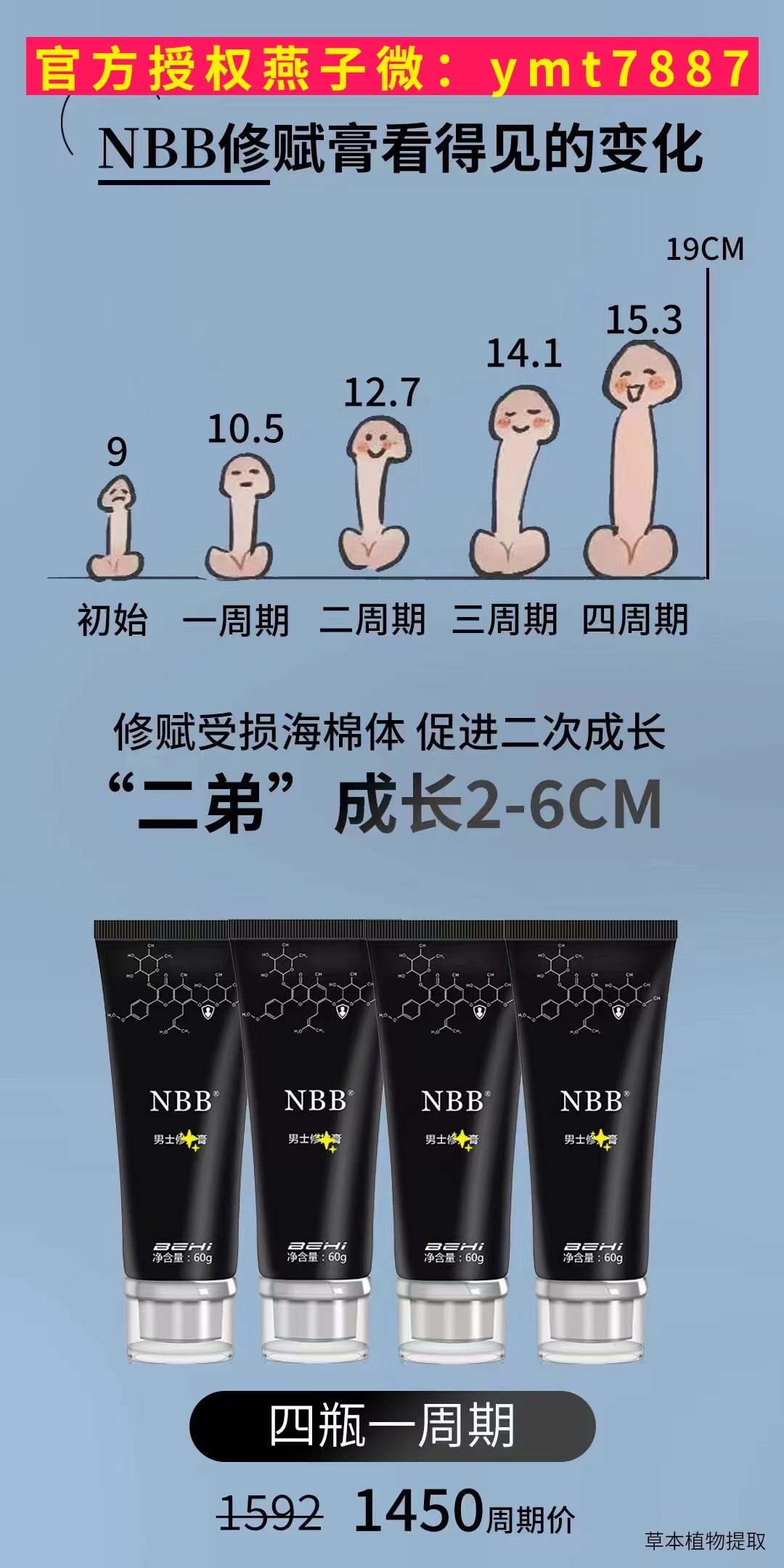 nbb增大膏针对短小软，勃而不起，可以改善敏感 疲软